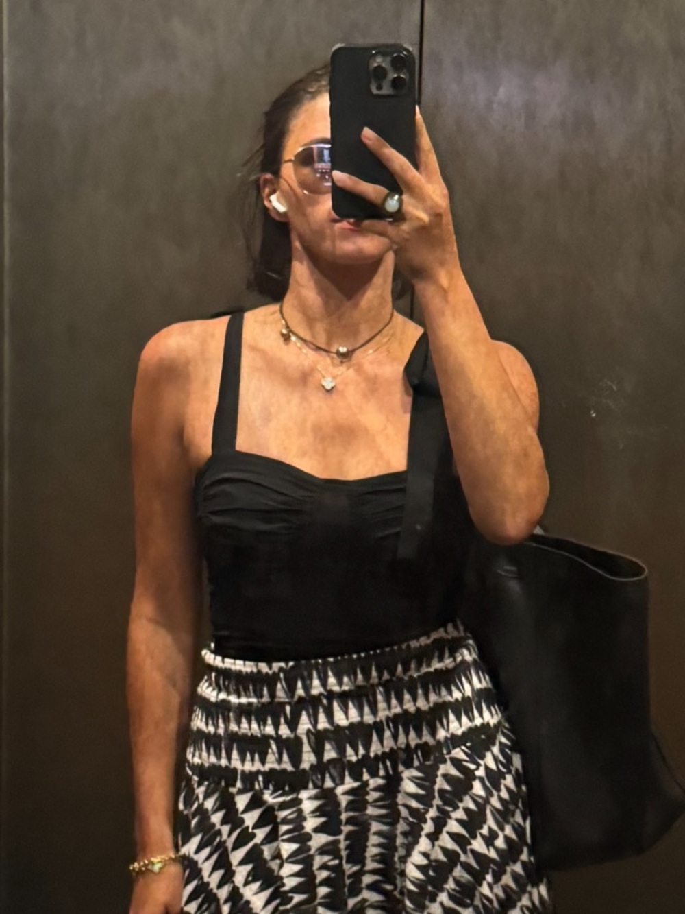 Black Crop Bustier Top with Tie Straps